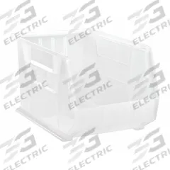 QUANTUM STORAGE SYSTEMS Hang and Stack Bin: 11 in x 18 in x 10 in, Clear, Label Holder Included (MPN QUS260CL). Key specifications — Electrostatic Discharge: Not Electrostatic Discharge Conductive; Brand: QUANTUM STORAGE SYSTEMS; % Recycled Content: 0%.