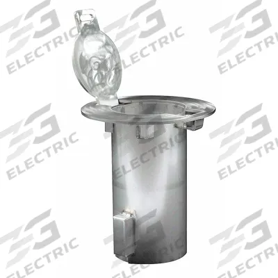 CALPIPE SECURITY BOLLARDS Bollard Embedment Sleeve: 12 in Overall Ht, 11 1/4 in Overall Wd, Silver - Embedment Sleeves for Bollards