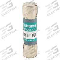 LITTELFUSE Fuse: FLM Series, Midget, Time-Delay, 2.5 A, 250 V AC, 13/32 in x 1 1/2 in (MPN FLM02.5). Key specifications — Series: FLM; Brand: LITTELFUSE.