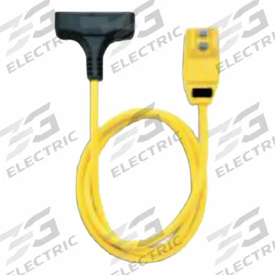 SOUTHWIRE GFCI: Manual Reset, 100 ft Lg, 12/3, 5-15P Plug, 15 A Current - Plug-In GFCI Cords