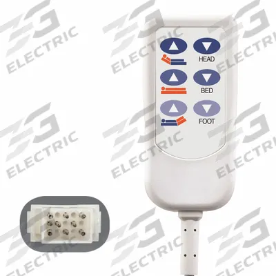 CREST HEALTHCARE SUPPLY Bed Control: 15-Pin - Handheld Bed Controls