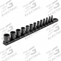 TEKTON Impact Socket Set: 1/4 in Drive Size, Small Set (0-50 pieces) Set Size, 13 Pieces, SAE (MPN SID90104). Key specifications — attr1204251: TEKTON; attr1215453: 1/4 in; attr1215454: 5/32 in to 11/16 in; attr1224229: Friction.