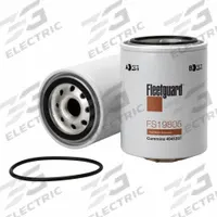 FLEETGUARD Fuel Filter: Spin-On, 5 3/16 in Overall Lg, 3 11/16 in Outside Dia, M24-1.50 Thread Size (MPN FS19805). Key specifications — Brand: FLEETGUARD; Media Material: Cellulose; Compatible Vehicle Type: Trucks; Compatible Vehicle Make: Maeda.