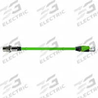 MURRELEKTRONIK Cordset: Cat6, M12 Male Straight x RJ45 Female Straight, 5 m Lg, PUR, Green, X (MPN 7000-51551-7900500). Key specifications — Brand: MURRELEKTRONIK; Cable Jacket Color: Green; End 2 Coding: X; IP Rating: IP67; Performance Category: Cat6.