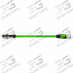 MURRELEKTRONIK Cordset: Cat6, M12 Male Straight x RJ45 Female Straight, 5 m Lg, PUR, Green, X (MPN 7000-51551-7900500). Key specifications — Brand: MURRELEKTRONIK; Cable Jacket Color: Green; End 2 Coding: X; IP Rating: IP67; Performance Category: Cat6.