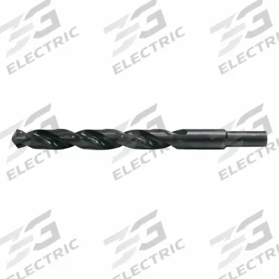 CLE-LINE Reduced Shank Drill Bit: 17/32", 118° Split Point - Reduced-Shank High-Speed Steel Jobber-Length Drill Bits