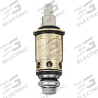 CHICAGO FAUCETS Cartridge: Use with Hot/Cold Water, Brass, Brass, 1 in Overall Lg, Compression (MPN 217-XTLHJKABNF). Key specifications — For Water Temperature: Hot/Cold; Compatible Brand: Chicago Faucets; Product Type: Cartridge; Includes: (1) Cartridge; Material: Brass.
