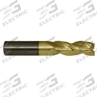 CLEVELAND Corner Radius End Mill: Carbide, ZrN Coated, 3 Flute, 1" Mill Dia, 3-1/2" LOC, 0.03" Rad (MPN C84207)