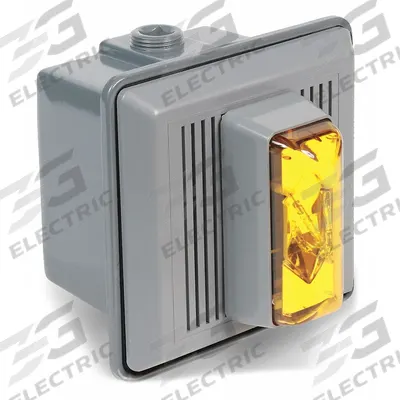EDWARDS SIGNALING Horn Strobe: 120V AC, 5 1/2 in Overall Wd, 5 1/2 in Overall Lg - Horn Alarms with Strobe Light
