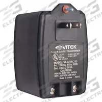 VITEK Power Supply: No Inputs Included, No Outputs Included, Power Supplies, 1 Channels, Black (MPN VT-24VAC/50). Key specifications — attr930730: Black; attr930729: VITEK; attr930734: CCTV Cameras; attr930740: 120V AC; attr930742: 24V AC.