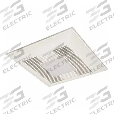 PANASONIC Exhaust Fan: Ceiling/Wall, 0.8 sones, Humidity Sensor, 2 Speed - Bathroom Exhaust Fans with Light