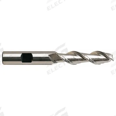 YG-1 Square End Mill: High Speed Steel, TiCN Coated, 2 Flute, 3/8" Mill Dia - High-Speed Steel Square End Mills for Aluminum