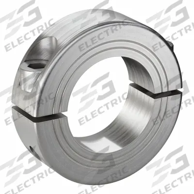 RULAND MANUFACTURING Shaft Collar: 2-Piece, Metric, Round, Clamp-On, 28 mm Bore Dia - Stainless Steel Shaft Collars