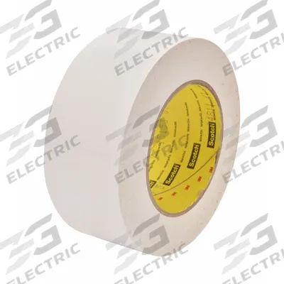 3M Sealing Tape: 3 in Wd, 36 yd Lg, 9.5 mil Thick, White, Polyethylene Film - Preservation Sealing Tape