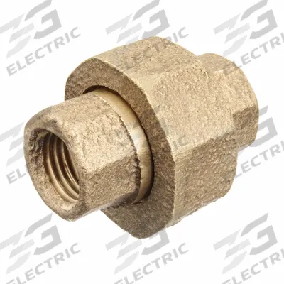APPROVED VENDOR Metal Pipe Straight: Union, 1/8 in x 1/8 in, Class 125, None Brass, 200 psi - Threaded Low-Pressure Pipe Fittings for Potable Water