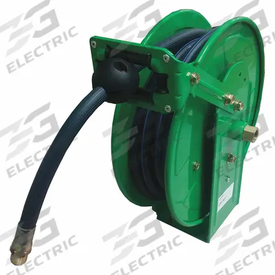 SPEEDAIRE Spring Return Hose Reel: 50 ft (1/4 in I.D.), 1/4 in MNPT, 300 psi Max Op Pressure - Standard Air or Water Spring-Return Hose Reels