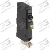 SQUARE D Miniature Circuit Breaker: 20 A, 120V AC, Single Phase, 10kA at 120/240V AC, 1 Poles (MPN QO120GFI). Key specifications — Phase: Single; Amps: 20 A; AC Voltage Rating: 120V AC; Max. AIR Rating: 10kA at 120/240V AC; For Use With: QO Load Centers and NQ Panelboards; Brand: SQUARE D.