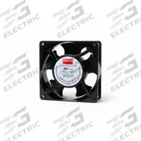 DAYTON Axial Fan: 99 cfm Airflow @ 0.000 in SP, 4 11/16 in Ht, 1 1/2 in Dp, Terminals, IP33, 120V AC (MPN 55VD37). Key specifications — Blade Material: Polybutylene Terephthalate; Brand: DAYTON.