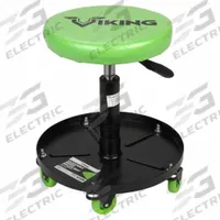 Rollar Seat: Heavy-Duty, Adjustable, 300 lb Max Load Capacity, 20.4 in Ht Range (MPN 57104). Key specifications — Frame Material: Steel; Seat Adjustability: Adjustable; Height Range: 20.4 in; Duty Rating: Heavy-Duty; Dimensions: 14-1/2 in x 20.4 in; Headrest Style: Cushion; Brand: AMERICAN FORGE & FOUNDRY.