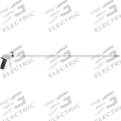 GUARDAIR Air Gun: Pistol-Grip Grip, Aluminum, 3/8 in Female NPT, 1 Nozzle(s), Straight, Focused (MPN U75LJ036AA3). Key specifications — attr1328526: Aluminum; attr1328500: Extension and Nozzle; attr1328508: GUARDAIR; attr1328515: No; attr1328533: Yes.