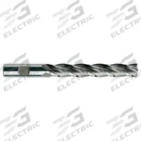 YG-1 Square End Mill: High Speed Steel, 4 Flute, 3/4" Mill Dia, 4" LOC, 6-1/4" OAL (MPN 06109)