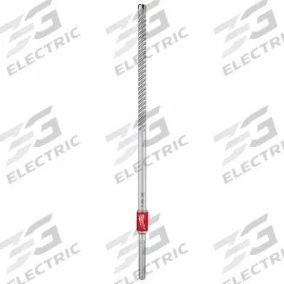 MILWAUKEE Rebar Cutter Drill Bit: 3/8 in Drill Bit Size, 10 in Max Drilling Dp - 3-Flat-Shank Rebar Cutting Drill Bits