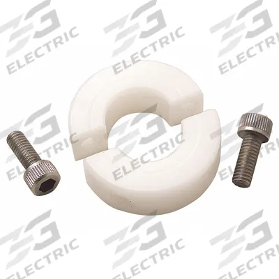 RULAND MANUFACTURING Shaft Collar: 2-Piece, Metric, Round, Clamp-On, 6 mm Bore Dia - Plastic Shaft Collars