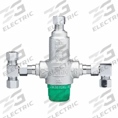 WILKINS Thermostatic Mixing Valve: 3/8 in Inlet Connection Size - Point-of-Use Mixing Valves