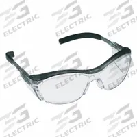 3M Safety Glasses: Clear Lens, Frameless, Anti-Fog, Gray Frame, 3M(TM) Nuvo(TM) Series (MPN 11411-00000-20). Key specifications — Brand: 3M; Frame Color: Gray; Lens Color: Clear.