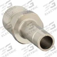 LEGRIS Push-Fit Adapter Fitting: 1/8 in Pipe x 4 mm OD Size, BSPT x Push-to-Connect, Brass, Silver (MPN 3621 04 10). Key specifications — Brand: LEGRIS.