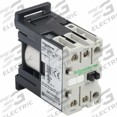SCHNEIDER Control Relay: DIN-Rail Relay Mounting, 240V AC Coil Volt, 2NO - DIN Rail-Mounted Relays