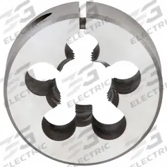 CLE-LINE Round Threading Die: M14x2 Metric, 1 1/2 in OD, Adj, High Speed Steel (MPN C65880)