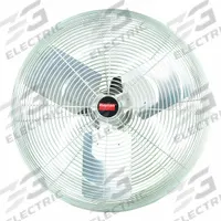 DAYTON Mounted Fan: 20 in Blade Dia, 115/230V AC, 1/2 hp Motor HP, Ceiling/Post/Wall Mount (MPN 216NT1). Key specifications — Brand: DAYTON; Voltage: 115/230V AC; Number of Speeds: 1; Fan Mounting Location: Wall; Oscillation: Non-Oscillating.