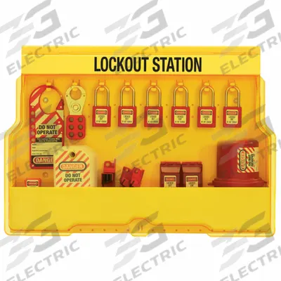 MASTER LOCK Lockout Station: 20 Components Included, Electrical - Electrical Lockout Stations