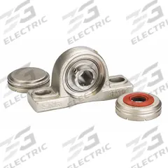 NTN Pillow Block Bearing: 2 7/16 in Bore, SS, Set Screws, 2 47/64 in Shaft Ht, 9.488 in Overall Lg (MPN SUCP212-39CCFG1). Key specifications — Brand: NTN; Maximum Speed: 1,900 RPM; Mounting Bolt Size: 5/8 in; Standards: FDA; System of Measurement: Inch.