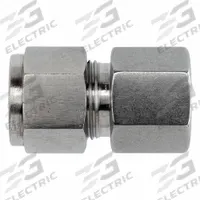 BRENNAN INDUSTRIES Compression Fitting Straight: 3/8 in OD x 1/2 in Pipe Fitting Size (MPN NS2405-06-08-SS). Key specifications — Series: NS2405; Brand: BRENNAN INDUSTRIES.