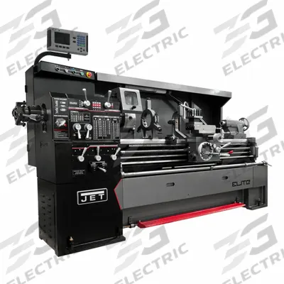 JET ELITE Lathe: EGH-1740, 17" x 40", 7 1/2 hp - Geared-Head Lathes with DRO, Collet Closer & Taper Attachment