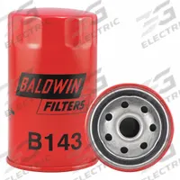 BALDWIN FILTERS Oil Filter: B143, LF655, 3/4"-16 Thread Size, 5 1/8 in Overall Ht, 3 in Outside Dia. Key specifications — Baldwin Interchange: B143; FleetGuard Interchange: LF655; Brand: BALDWIN FILTERS; Compatible Vehicle Make: Toyota; Includes: Anti-Drainback Valve; Media Material: Cellulose.
