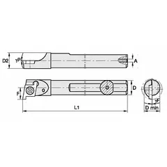WIDIA Indexable Boring Bar: CSMI25030R (MPN 2832348). Key specifications — attr257292: CSMI25030R.