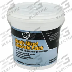 DAP Concrete Repair Compound: Ready-Mixed Concrete Patch, Cement, 2 lb Container Size, Pail, Gray (MPN 31090). Key specifications — Color: Gray; Series: Ready-Mixed Concrete Patch; Brand: DAP; Compatible Materials: Concrete & Masonry; VOC Content Range: 20.1 g/L or More.