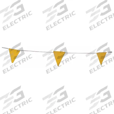 GARLOCK SAFETY SYSTEMS Cable: 100 ft Line Lg, Plastic, Permanent - Warning Lines