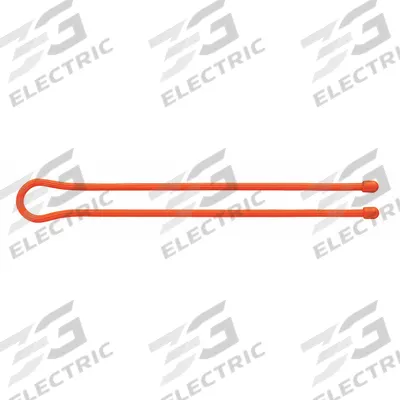 NITE IZE Gear Tie: Orange, 24 in Lg - Twist-Release Cable Ties