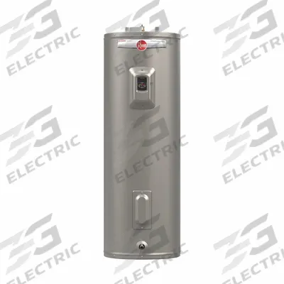 RHEEM Electric Water Heater: 240V, 50 gal, 5 kW, Single Phase, 48 in Ht - Light-Duty Residential Electric Water Heaters