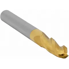 APPROVED VENDOR Ball End Mill: Carbide, TiN Coated, 3 Flute, 7/32" Mill Dia, 5/8" LOC, 2-1/2" OAL (MPN 222-001131)