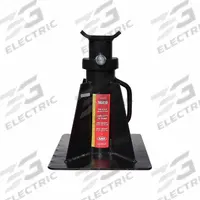 AME Jack Stand: Pin Locking Hand Lifted, 25 ton Load Capacity, 21 1/2 in Max Extended Ht, Square (MPN 14419). Key specifications — Base Shape: Square; Base Material: Steel; Saddle Shape: Flat V; Brand: AME.