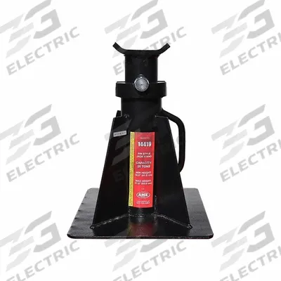 AME Jack Stand: Pin Locking Hand Lifted, 25 ton Load Capacity, 21 1/2 in Max Extended Ht - Extra-Heavy-Duty Jack Stands
