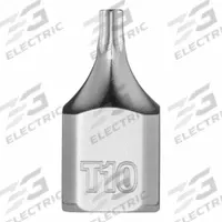 MILWAUKEE Bit Socket: 1/4 in Drive Size, Torx Tip, T10 Tip Size, 51/64 in Overall Lg, Fixed Insert (MPN 45-34-1105). Key specifications — attr1213209: Fixed Insert; attr1213211: MILWAUKEE.