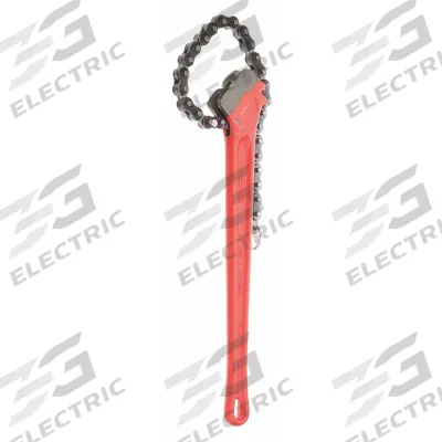 RIDGID Chain Wrench: For 5 in Outside Dia, 20 1/4 in Chain Lg, 18 in Handle Lg - Double End Chain Wrenches