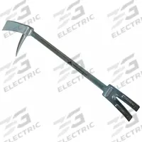 LEATHERHEAD TOOLS Halligan Bar: Forcible Entry Tool, Halligan, 36 in Handle Lg, Round (MPN LB-36). Key specifications — Brand: LEATHERHEAD TOOLS; Handle Material: Carbon Steel; Includes Strap: No; Handle Shape: Round.