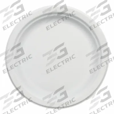SKILCRAFT Disposable Paper Plate: White, 9 in Disposable Plate Size, 1 Compartments - Paper Plates
